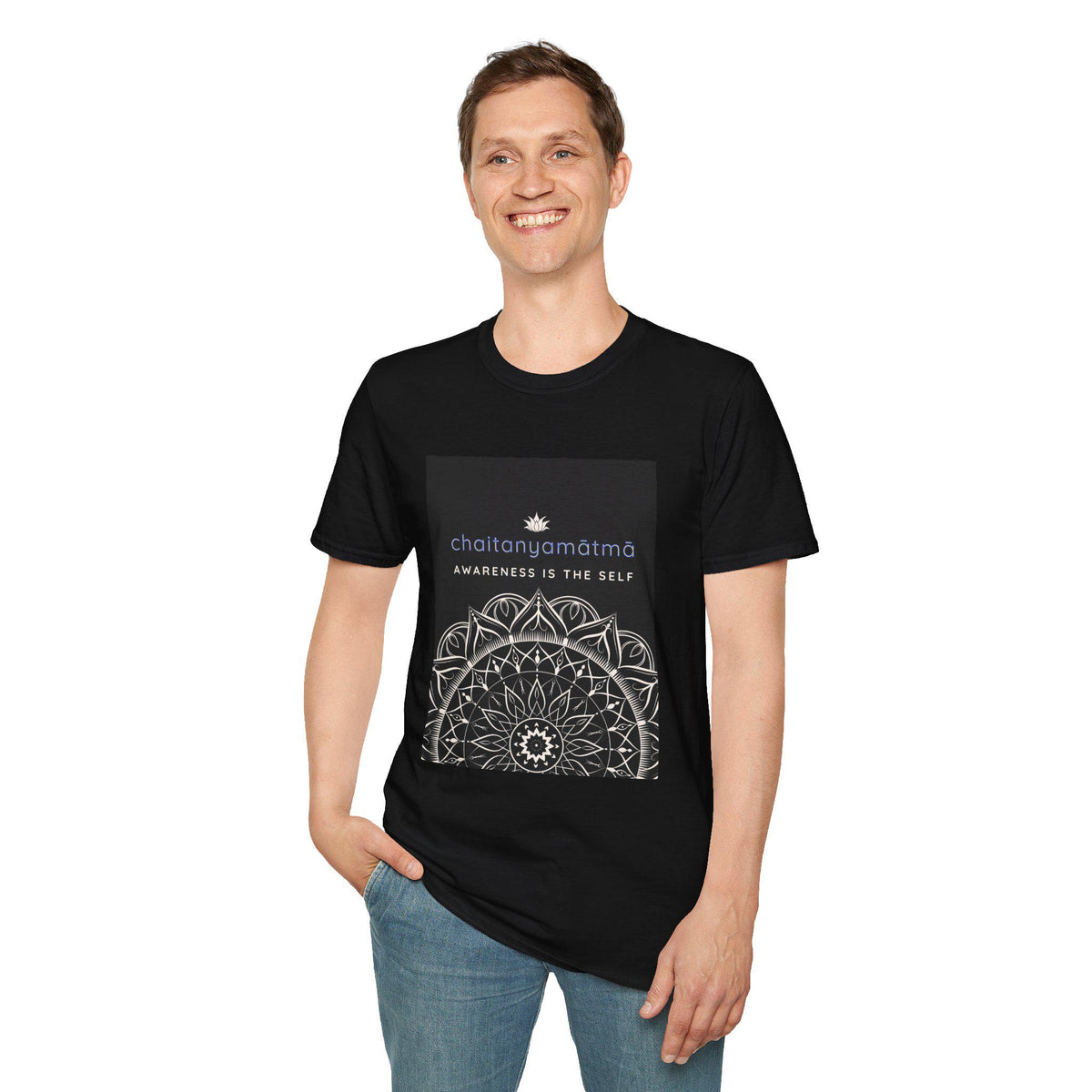 Mandala Yoga T-Shirt – Atma Chittam, Shiva Sutra Meditation Tee