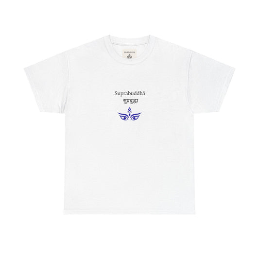 Suprabuddha Tee, Enlightened Meditation Shirt, Shaiva Tantra Unisex Top, Northern India Yoga Tshirt,
