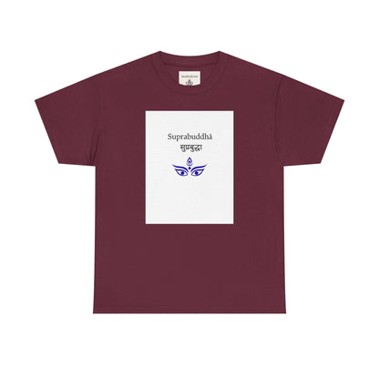 Suprabuddha Tee, Enlightened Meditation Shirt, Shaiva Tantra Unisex Top, Northern India Yoga Tshirt,